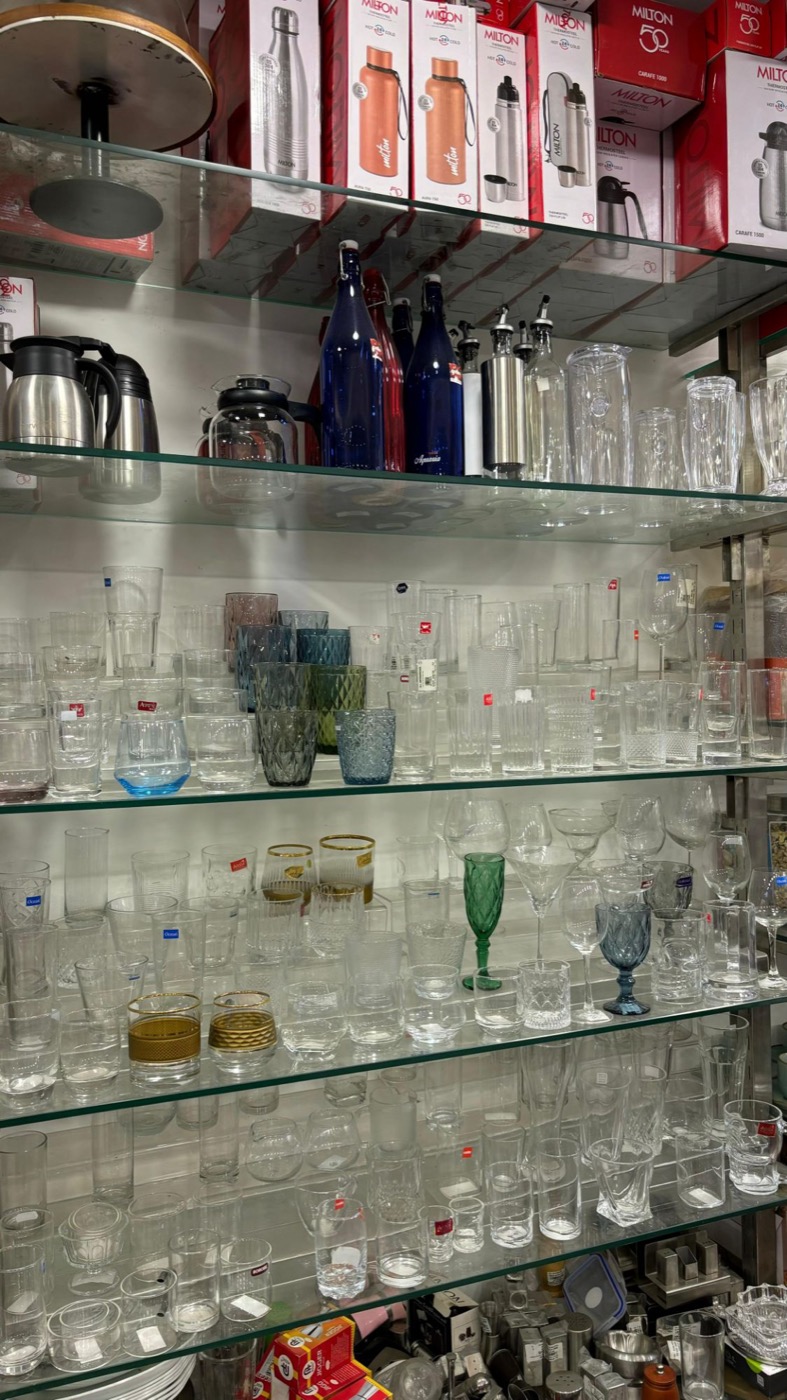 Glassware and thermosteel bottles